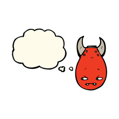 cartoon bomb with thought bubble