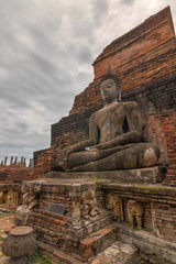 Ancient buddha statue.