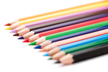 Group of colored pencils