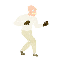 cartoon victorian boxer