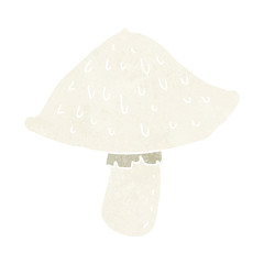 cartoon wild mushroom