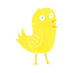 cartoon tweeting bird