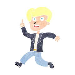 cartoon man with great idea