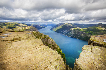 View over Lysefjord