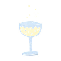 cartoon sparkling wine