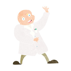cartoon mad scientist