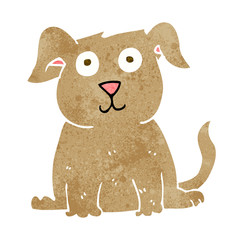 cartoon happy dog