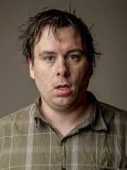 Obraz premium Man who looks like he just woke up