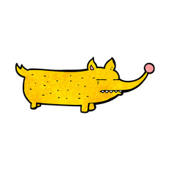 cartoon funny little dog