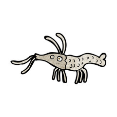 Fototapeta premium cartoon shrimp