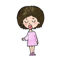 cartoon woman explaining her point