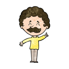 cartoon man with idea