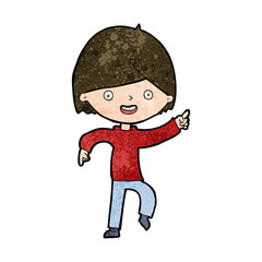 cartoon man pointing