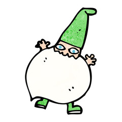 cartoon tiny santa