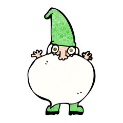 cartoon tiny santa