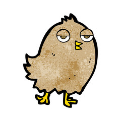 funny cartoon bird