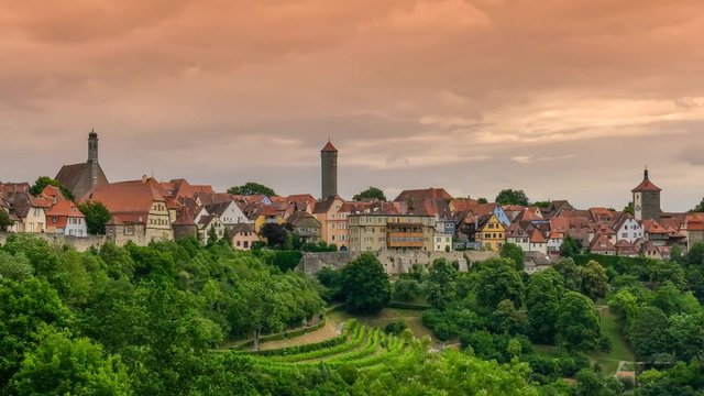 Views of Rothenburg ob der Tauber, Romantic Road, Bavaria, Middle Franconia, Germany, Europe