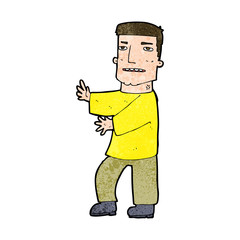 cartoon man gesturing