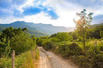 Fototapeta na wymiar Crimea mountain landscape
