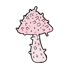 cartoon weird mushroom