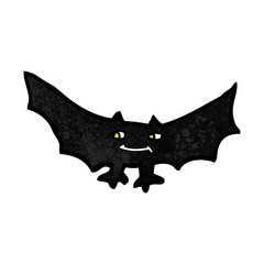 cartoon spooky vampire bat