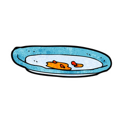 cartoon empty plate