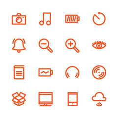 Fat Line Icons