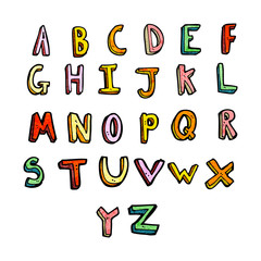 cartoon alphabet