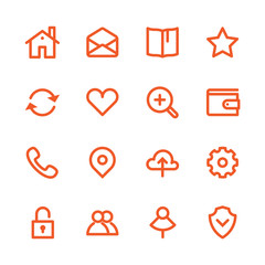 Fat Line Icons
