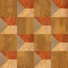 Abstract paneling pattern - seamless background - Wooden decoration