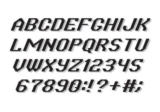 Pixel Style Alphabet