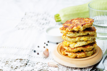 zucchini corn fritters