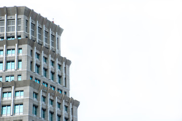Skyscraper on isolated white background