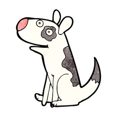 cartoon happy dog