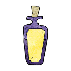 cartoon potion bottle