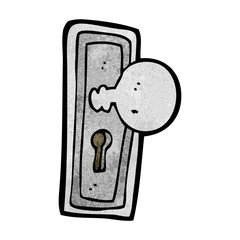 cartoon door knob