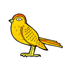 cartoon garden bird