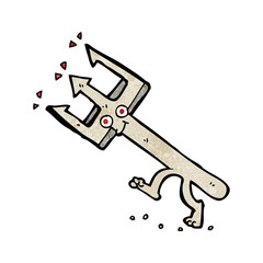cartoon devil fork