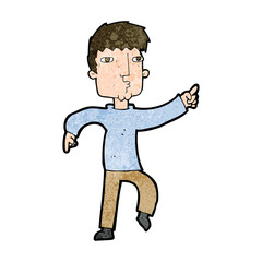 cartoon dancing man
