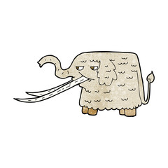 cartoon woolly mammoth