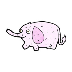 cartoon funny little elephant