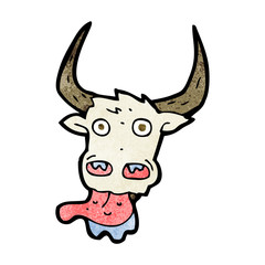 cartoon cow face