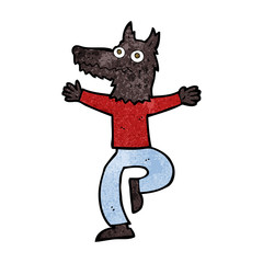 cartoon wolf man