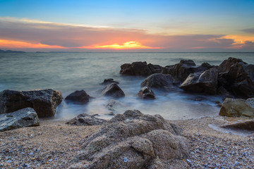 Fototapeta premium sunset in the sea