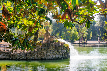  Villa Borghese in Rome, Temple of Esculapio, Pincian Hill, Rome, Italy