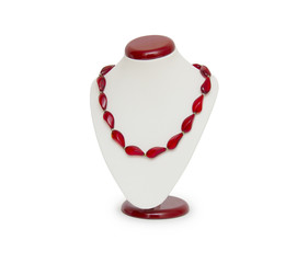 Necklace isolated on the white