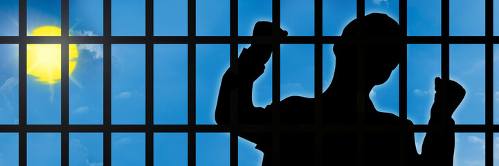 pg1 PrisonGraphic - man in jail - german mann im gefängnis - 3to1 g3937