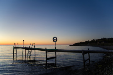 Obraz premium Bath pier at twilight