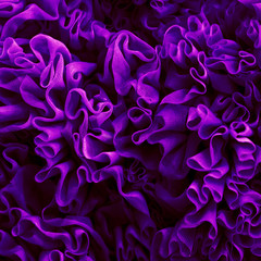 Purple fabric flounces background