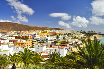 Obraz premium View on the Morro Jable. Jandia. Fuerteventura